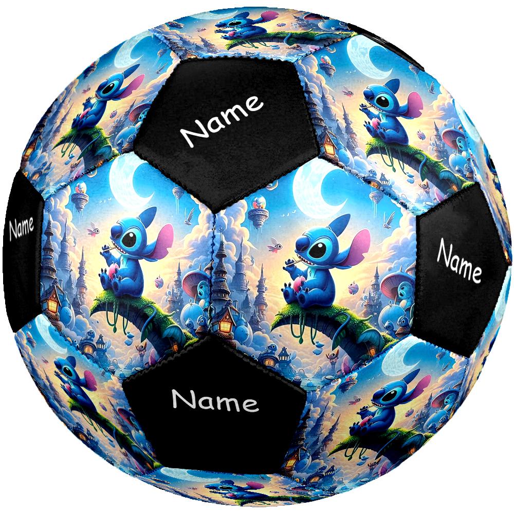 Custom Name Stitch Theme Size 5 Soccer Ball, Suitable for Both Indoor and Outdoor Matches, a Gift Suitable for Everyone.