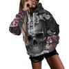 Women's Autumn and Winter 3D Printed Hooded Fashion Versatile Trend Breathable Casual Hoodies & Sweatshirts (women’s)