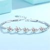 Korean-style Silver-plated Windmill Bracelet for Women Simple Starfish Bracelet Five-pointed Flower Bracelet, Sweet Jewelry