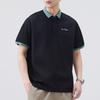 Kurzarm T-Shirt für Herren Im Sommer, Herren Revers Freizeit Poloshirt, Einfarbig besticktes T-Shirt, Dünnes Design