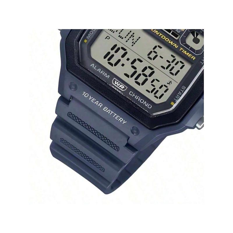 Casio Carcasă din Fibră de Carbon Curea din Rășină Ceas cu Cuarț pentru Bărbați WS-1600H-2AVPF