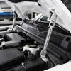 Hood Repair Hardware Kit with Spring Pieces, Mounting Plates and Fasteners, Silver Tone Metal Set for Car Hood Service Projects and Installation