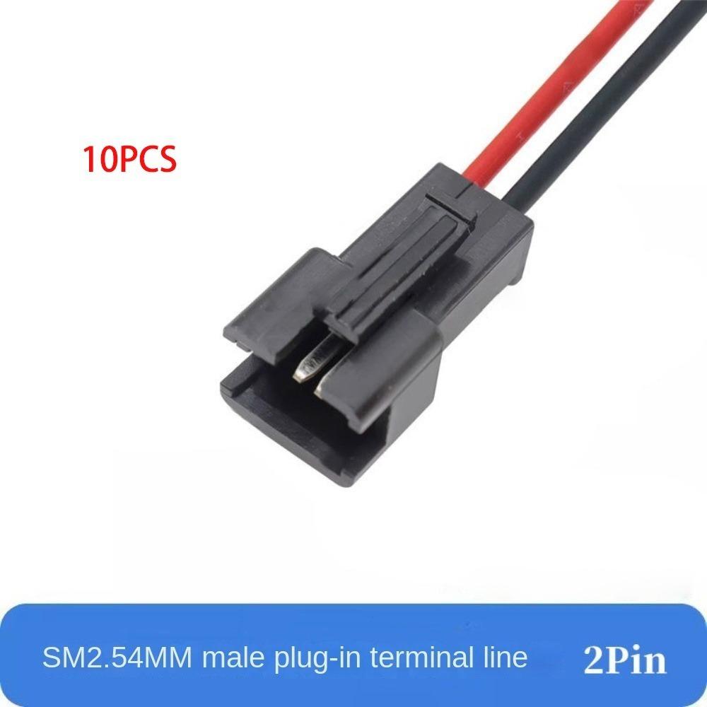 10PCS 2Pin Plug Socket Male To Female Wire Connector  For LED Strip Lamp Driver