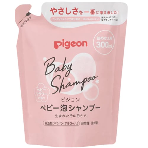 

Pigeon Baby Foaming Shampoo, Baby Flower Scent, 300ml, Mild Acidity, Refill