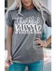 Azura Exchange BLESSED Graphic Print Crew Neck T-Shirt