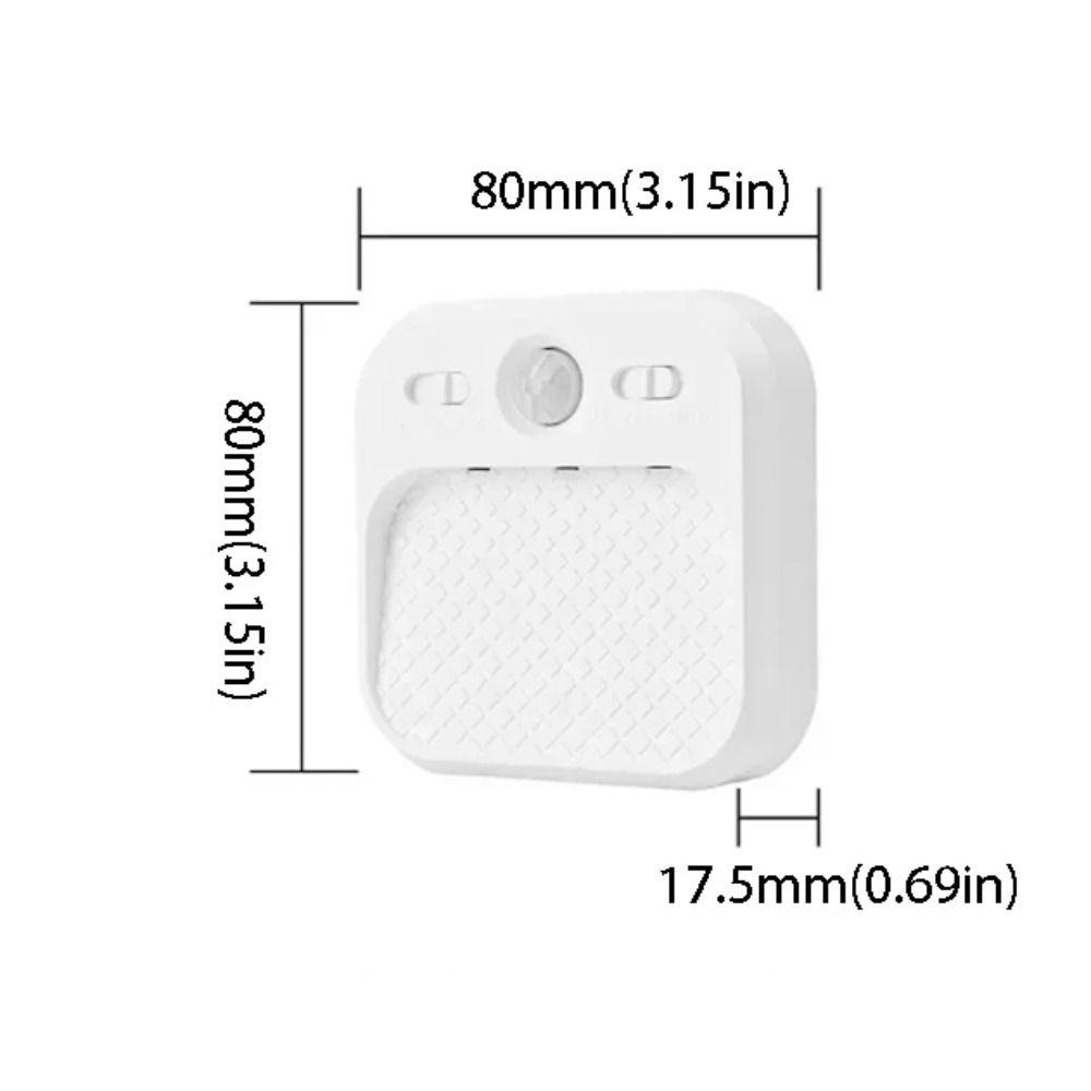 White Color Motion Sensor Light Square Shape Rechargeable Light Magnetic Light  Stairs