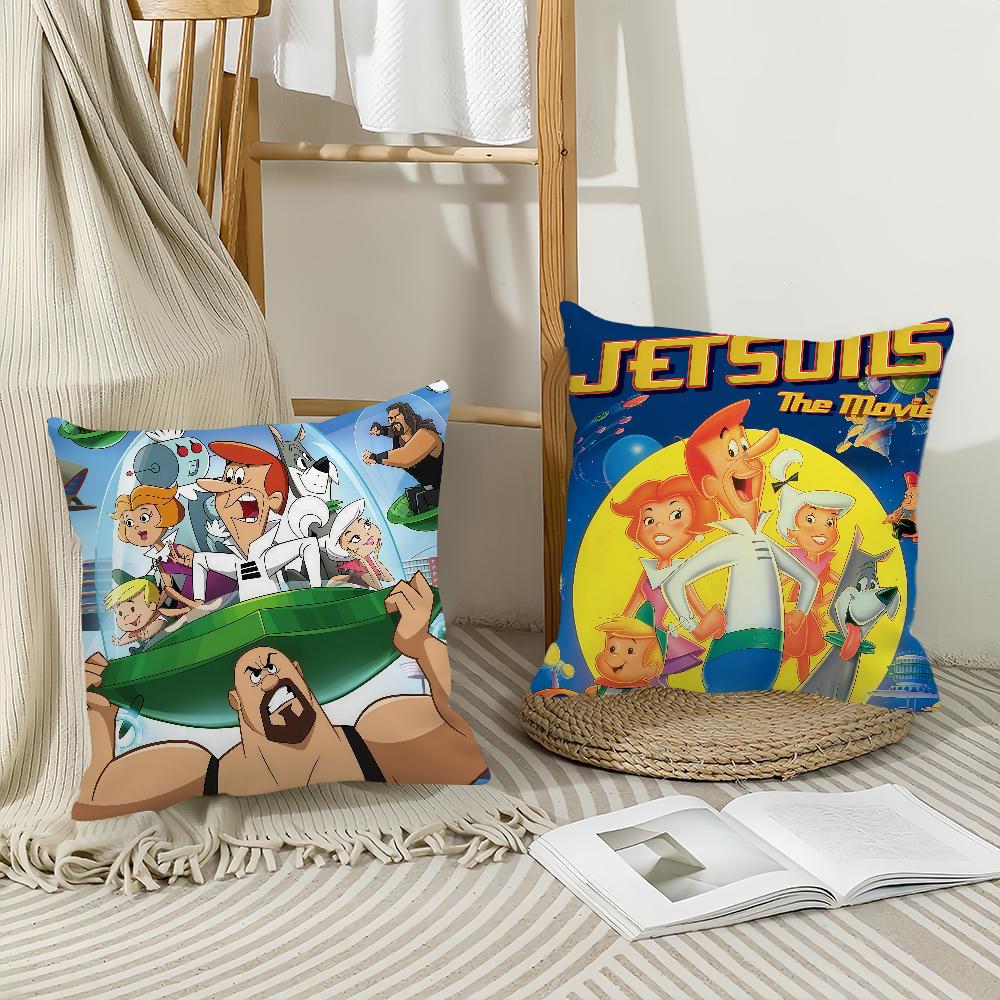 Cartoon The J-Jetsons Pillow Case Office Cushions Suitable For Sofa Car Bedroom Decorative Cushion Cover