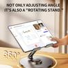 Foldable Desktop Mount for iPhone, iPad, Tablets & Mobile Devices 360° Adjustable Aluminum Alloy Phone Stand Holder