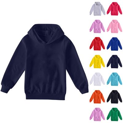 Children's Boys' Fashion Solid Color Pullover Casual Versatile Hoodie