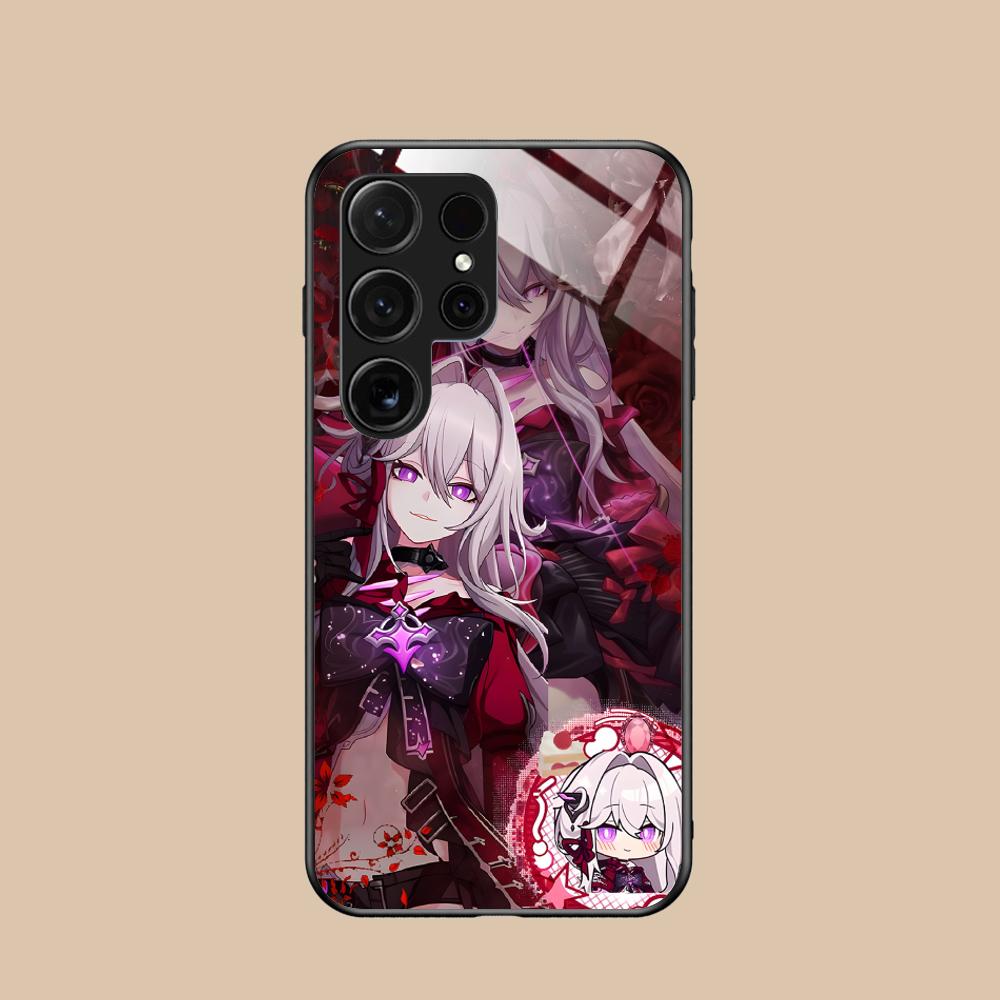 HSR Thelema Glass Mobile Phone Case for Samsung Galaxy S26 S25 S24 S23 S22 S21 S20 Note20 Plus FE Ultra Colorful Cover
