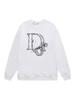 DO Marka Sonbahar/Kış Unisex 420g Harf Baskılı Bisiklet Yaka Kapüşonlu Sweatshirt - Yeni Gelen