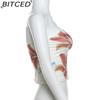 BITCED Summer Women's Streetwear Floral Print Sensual Crop-Top Bustier