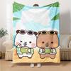 1pc Yier BuBu Bear3 Blanket, Gift, for Men and Women, Soft Blanket, Good for Sofa Bed Couch Travel, Lightweight Flannel Blanket