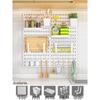 Punch-Free Perforated Board Rack with Accessories for Kitchen and Bedroom