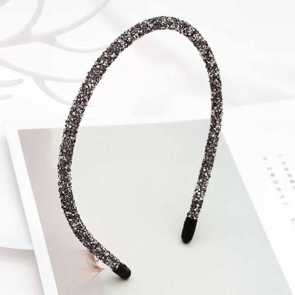 Girls Fashion Soft Rhinestone Shinny Headwear Hairband Headhoop Beads Bezel Headband