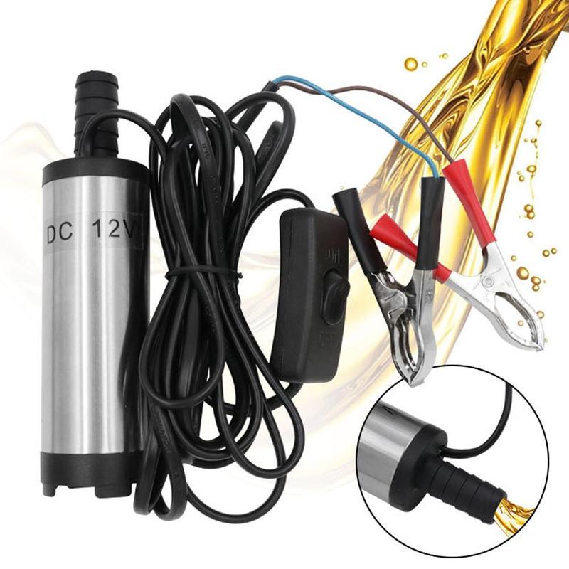 Electric Fuel Transfer Pump Water Oil Transfer Refueling Submersible Pump For Diesel Water Pump 12V 38mm For Car Motorbike