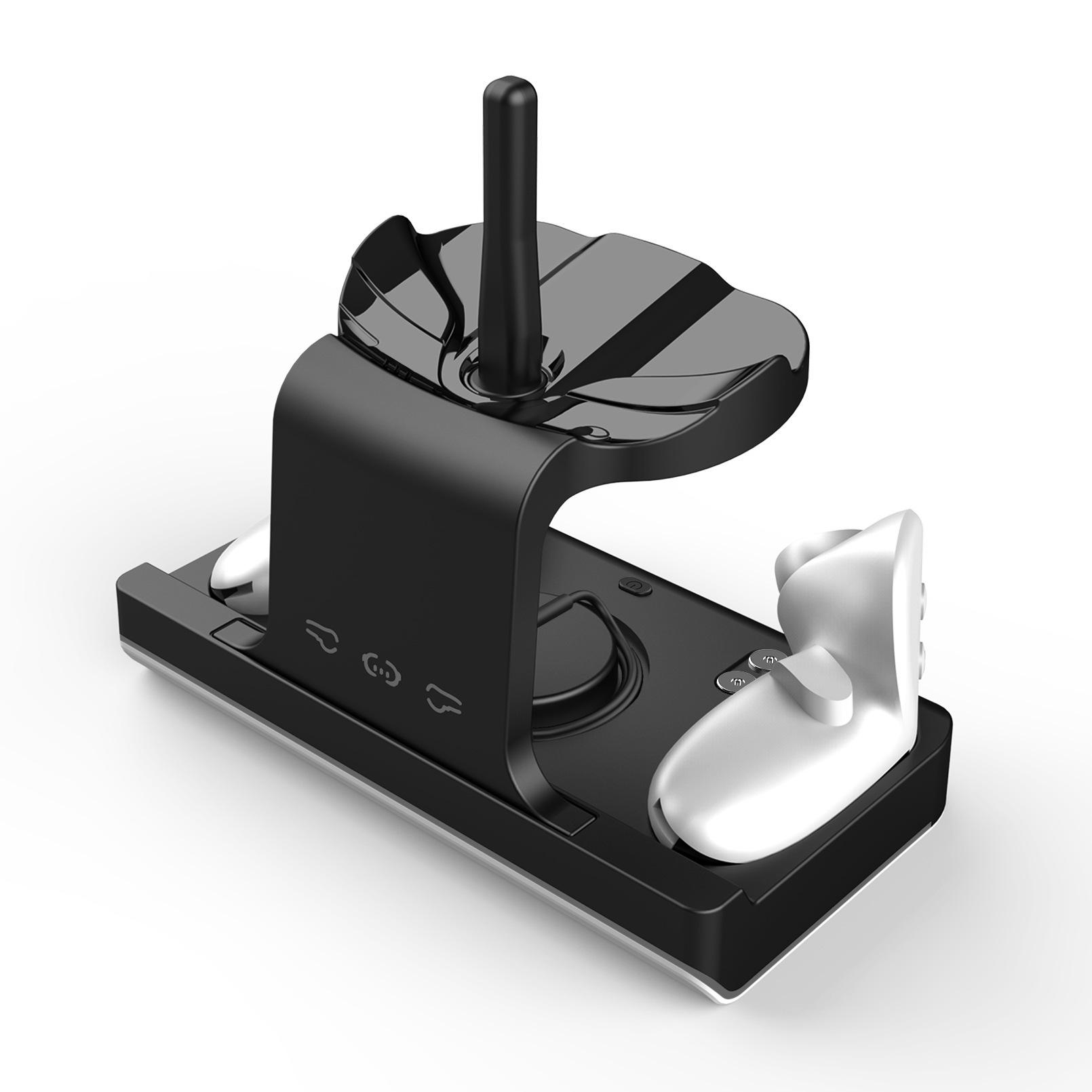 

Док-станция для зарядки GB, станция быстрой зарядки для контроллера VR и гарнитуры с перезаряжаемыми батареями для Oculus Quest 3, подставка для настольного зарядного устройства VR 23*14*10cm чёрный