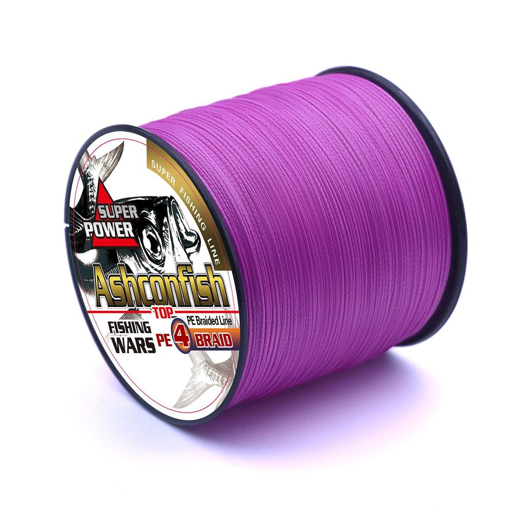 Ashconfish PE Fishing 500m for Boat Rock Sea and Lure Fishing Line, 4-Strand, (Sizes 0.4, 0.6, 0.8, 1, 1.2, 1.5, 2, 2.5, 3, 3.5, 4, 5, 6, 7, 8, 9,