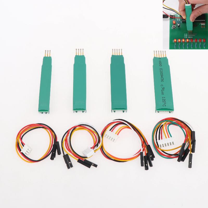 Low Contact Resistance Spring Test Needle Pins 2.54mm 2.0mm Pitch 3P-6P for STC STM32 STM8 Program Testing