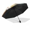 Football Player Action Automatic Umbrella with 8-Rib Compact Design All-Season Travel Elegant Umbrella Best for Christmas
