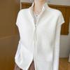 Women's Cashmere Cardigan Qinghe Cashmere 30% Cashmere 70% Wool Autumn and Winter Cashmere Cardigan Soft and Warm