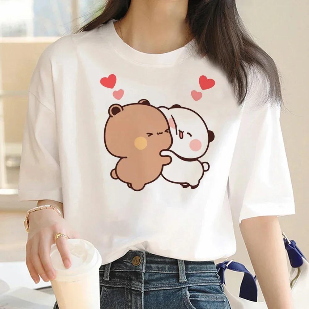 Bubu Dudu Tshirt FeUnisex Designer Anime Cute Girl Pattern Fun Harajuku Tshirt Summer Cotton Casual Breathable Loose Top