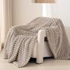 Striped Solid Color Multi-Functional Blanket for Sofa, Dorm, or Napping