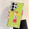 Cartoon Hey Arnold Helga Galvanisiert Handyhülle Für Samsung Galaxy S24 S25 FE S26 Edge S23 Ultra S22 S21 Plus S20 Anti-Fall Airbag