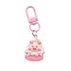 Resin Cartoon Piggy Keychain Pendant - Cute Dessert Ornament for Bags & Backpacks, Ideal for Couples and Students.