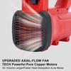 Electric Leaf Blower Cordless 6-Gear Handheld Leaf Blower with 2 Batteries and 1 Charger Battery Powered Leaf Blower Blowing Leaves and Snow