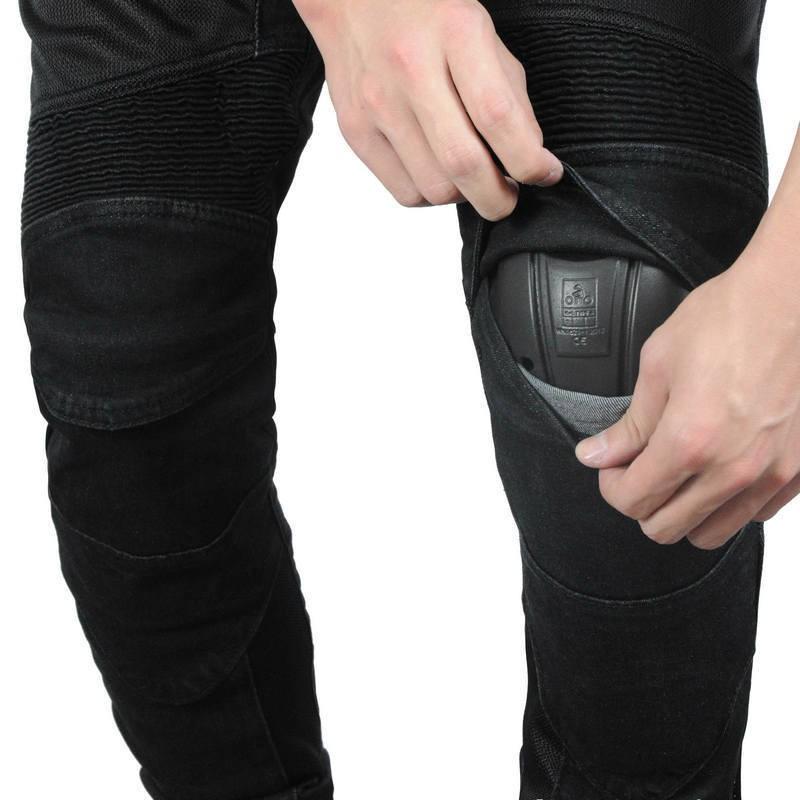 Womens Motorcycle Riding Pants With Integrated Protective Padding Breathable Denim-Style Biker Trousers Street Touring