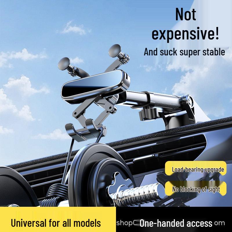 

Universal Gravity Car Phone Holder for New Energy Vehicle Dashboard Gravity Bracket [A86 Textured] + PT07 Base
