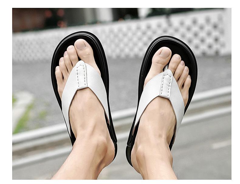 Men's Casual Summer Non-slip Flip-Flops - Fashionable, Soft Sole, Wear-resistant Thong Sandals for Outdoor Use