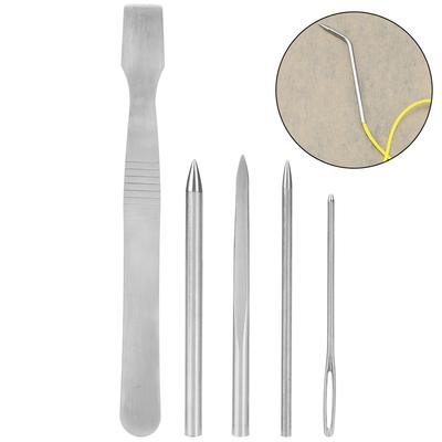 5 Stück/Set Edelstahl Paracord Weben Nähen Schnüren Nadeln Set Armband Stricken DIY Werkzeug