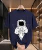 2026 New Cotton Tshirt With Triangle Starry Sky And Orbiting Planet Astronaut Print Trendy Top For Unisex And Unisex