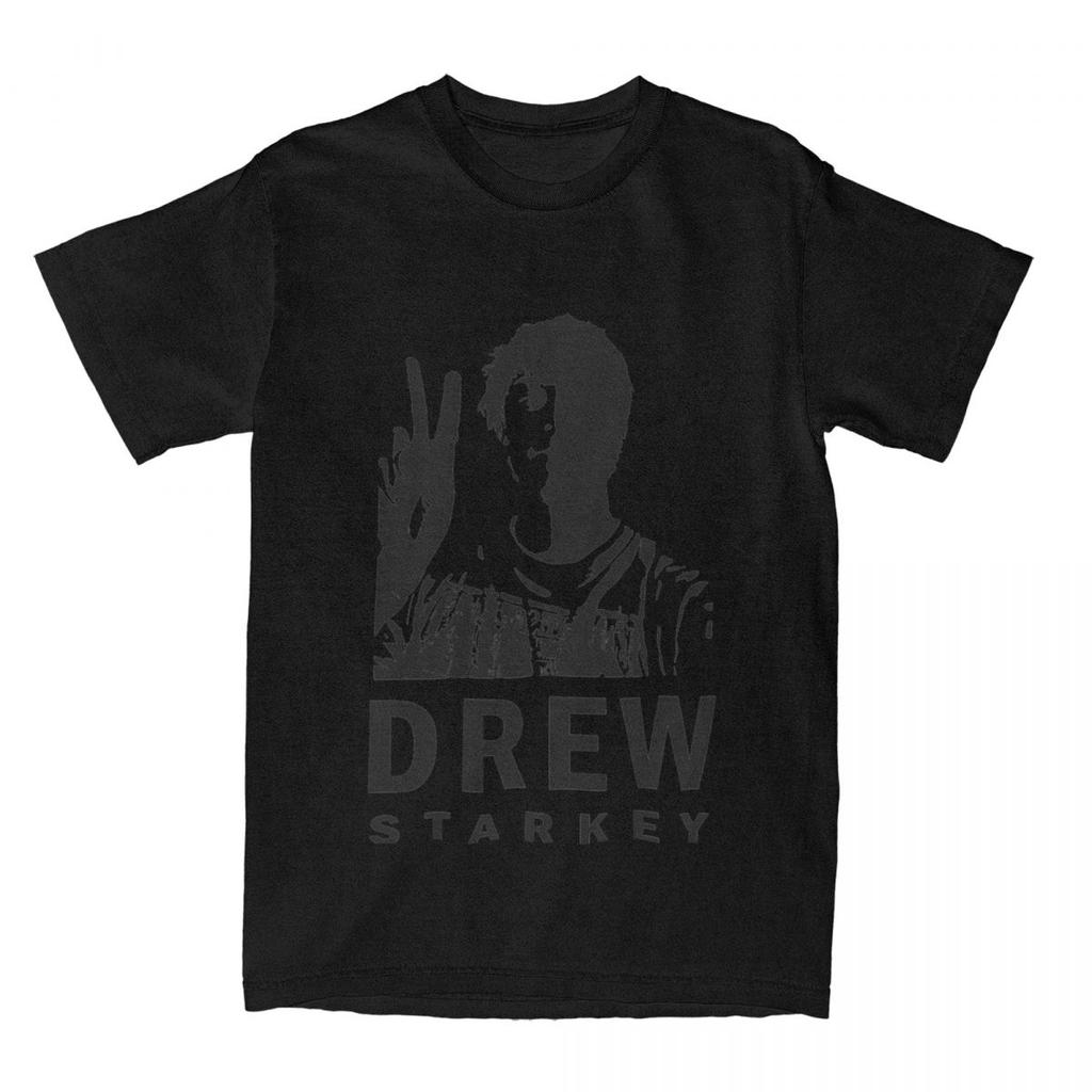 Men's Black And White Drew Starkey T Shirts Cotton Tops Awesome Short Sleeve Crewneck Tee Shirt Summer T-Shirt
