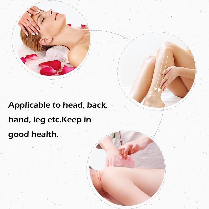 Natural Jade S-Shape Scraping Board Rose Quartz Obsidian Gua Sha Massager Spa Acupuncture  Facial Lifting Skin Care Beauty Tool