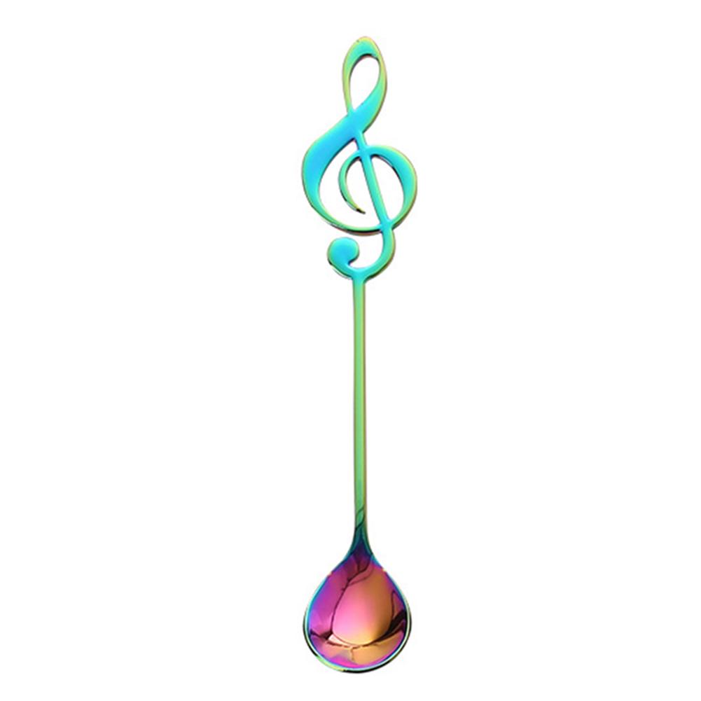 Gelato Caffè Note Musicali Cucchiaino Mescolatore Stoviglie