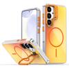 For Samsung Galaxy S25+ Case Compatible with MagSafe TPU+Acrylic Gradient Phone Cover with Kickstand