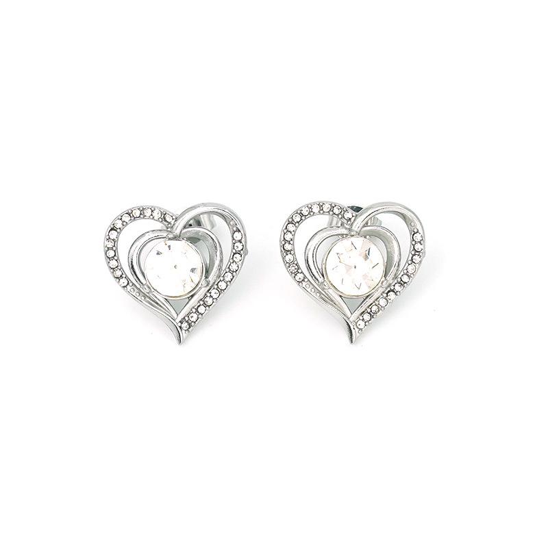 Stainless Steel Earrings European and American Jewelry 18K Gold Stud Earrings Real Gold Electroplated Versatile Ear Jewelry