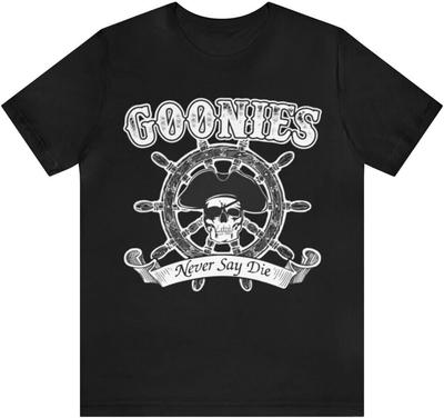 Goonies Shirt Goonies T Shirt Goonies Unisex Tee Never Say Die Tee Black