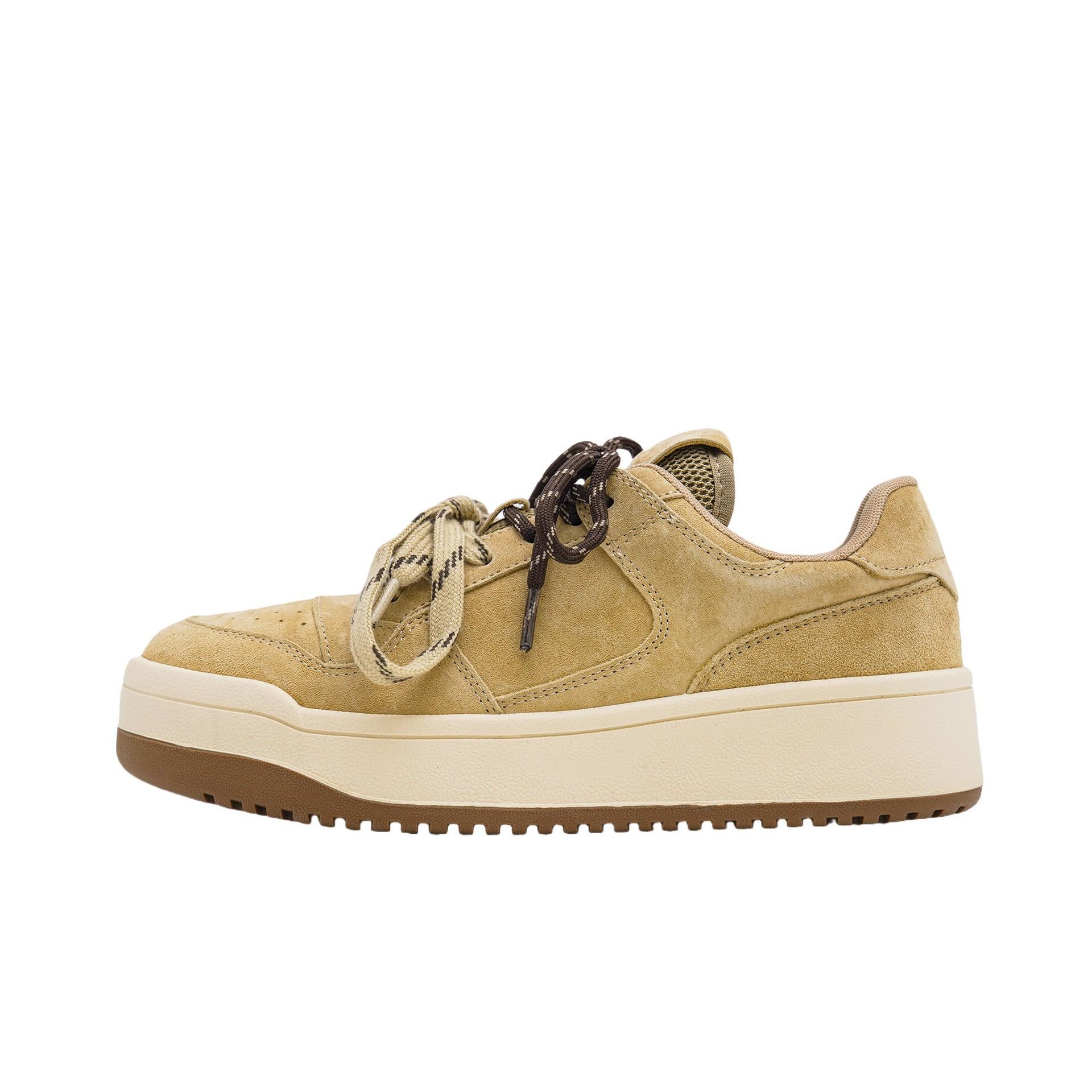 

Shoes women s 2025 spring new versatile platform white shoes sports and leisure board shoes niche retro moral training shoes 40 жёлтый