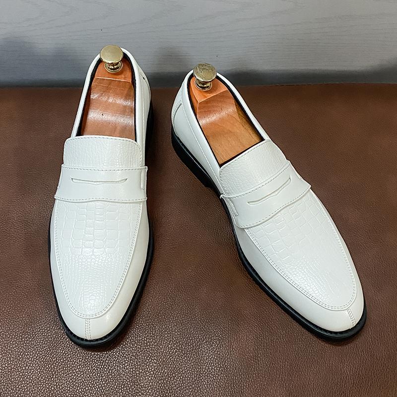 

Модные мужские туфли большого размера из новой кожи в британском стиле, мужские туфли для бизнеса, офиса, вечеринки, отдыха 43 белый