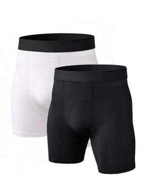 Men’s Quick-Dry Black 4-Point Sports Shorts for Basketball, Fitness, Yoga, Running, and Cycling