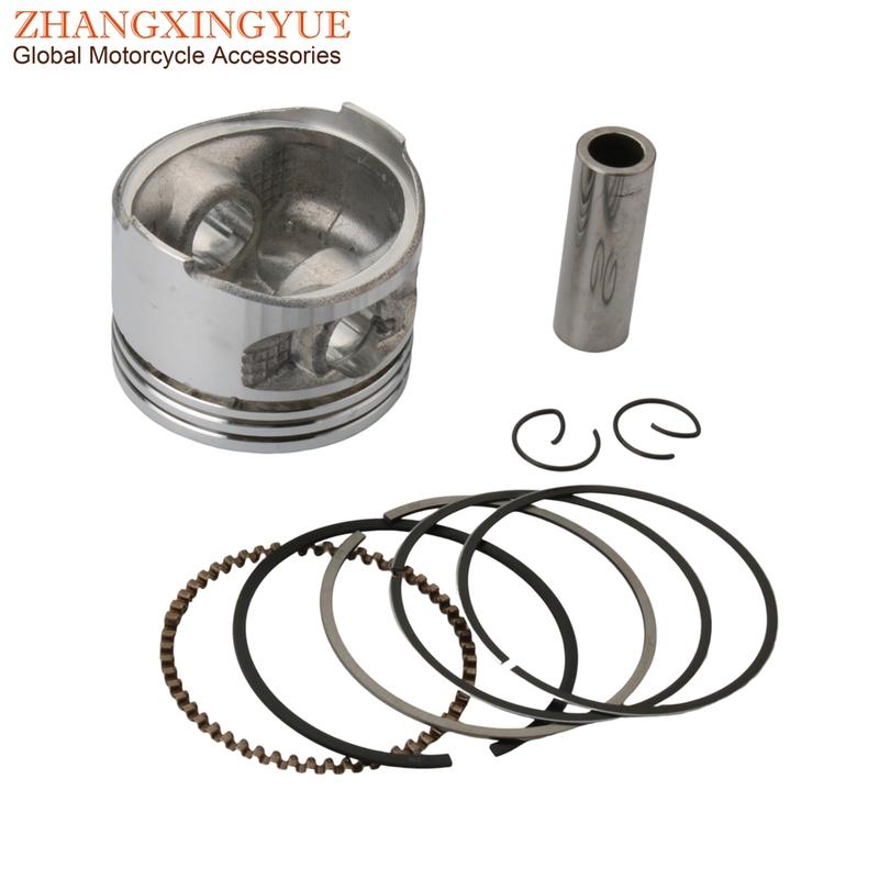 Motorcycle 57mm Piston Kit For Piaggio Fly 125 Liberty Zip Typhoon 125cc 2V 4T Scooter Engine Parts