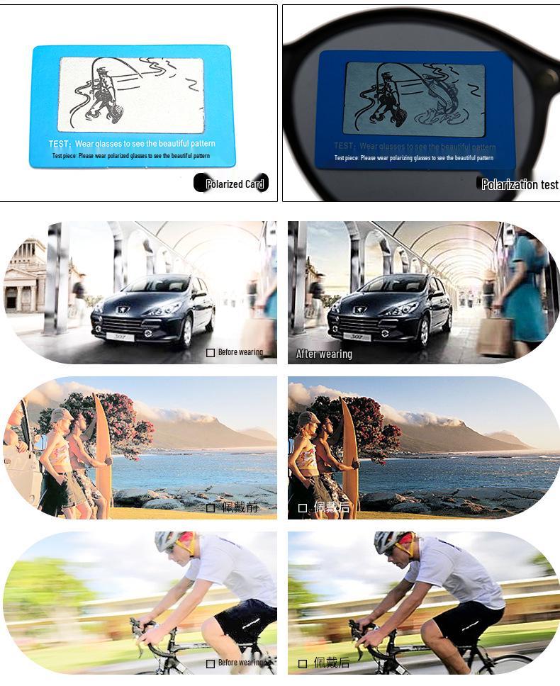 Clip-on Glasses Set: Includes 5 Polarized Lenses, Compatible with Myopia TR90 Retro Magnetic Sunglasses