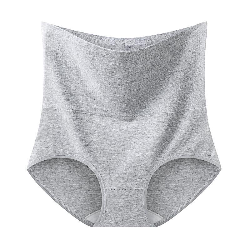 High-Waisted Women's Plus Size Cotton Underwear with Tummy Control & Butt Lift - Breathable, Antibacterial Crotch Briefs.