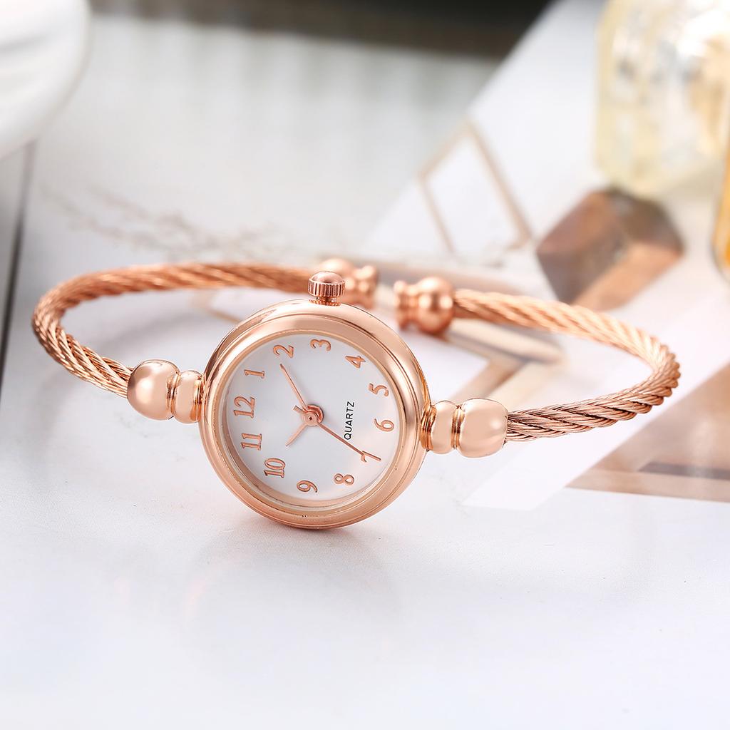 Women's Fashion Digital Watch in Rose Gold, Casual Wristwatch for Everyday Wear