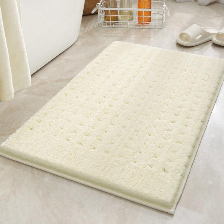 Plush, Quick-dry Non-slip Bathroom Mat for Toilet Door