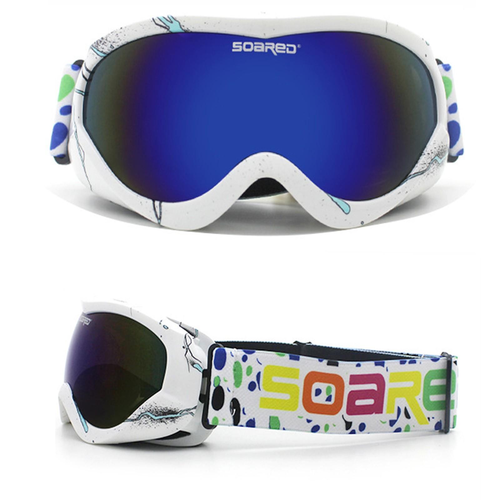 

Цветные двухслойные противотуманные горнолыжные очки с защитой от ветра и зеркалом для езды на открытом воздухе